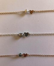 Load image into Gallery viewer, HEART AND KESHI PEARL CHOKER